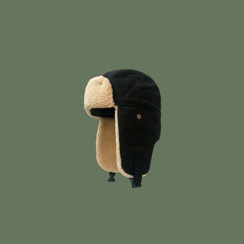 Warm Fleece Hat With Earflaps