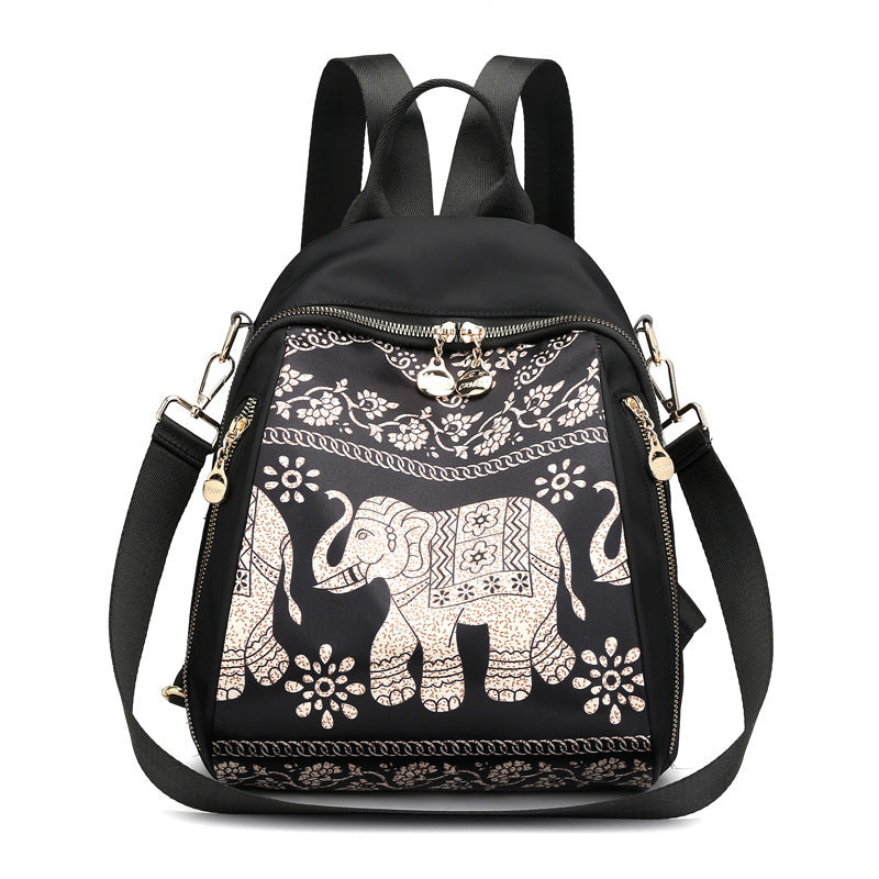 2 bags (Print backpack / shoulder bag) / height 25CM* width 15CM* thickness 30CM