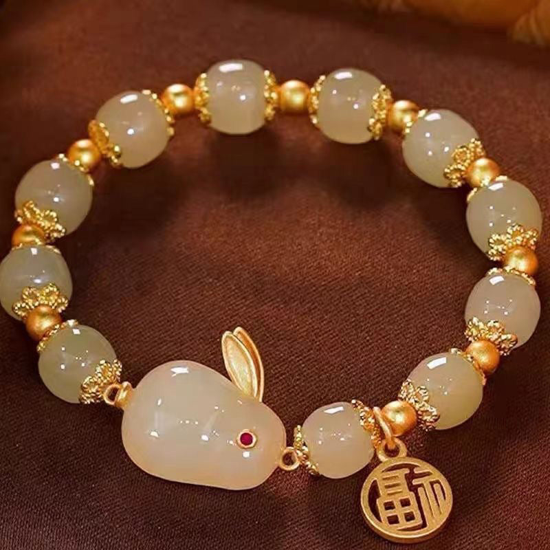 New Chinese Style Jade Rabbit Bracelet