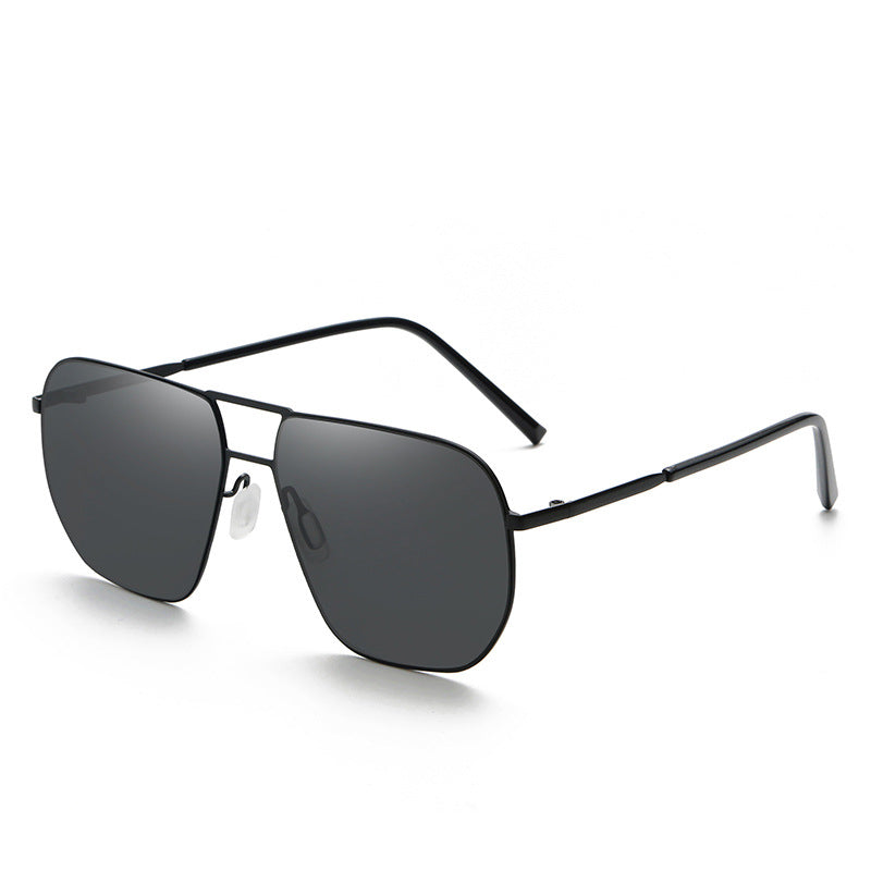 Polarized Metal Double Bar Sunglasses