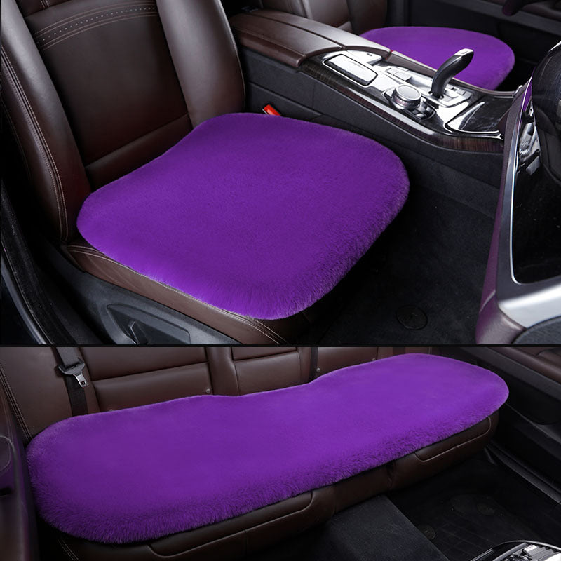 Car Seat Cover 3 Piece Universal Warm Fluffy Seat Cushion