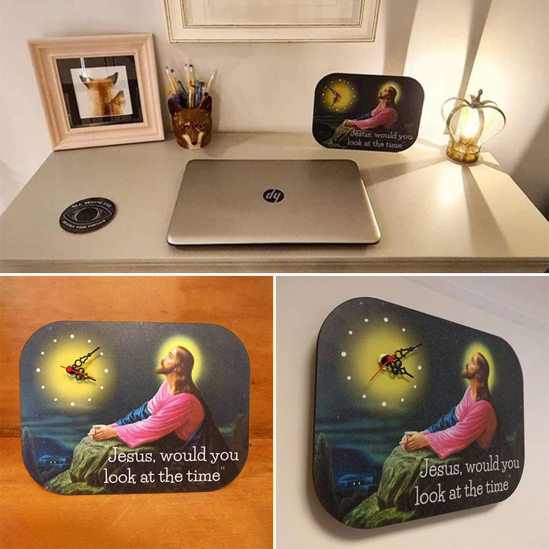 Funny Wall Clock Jesus