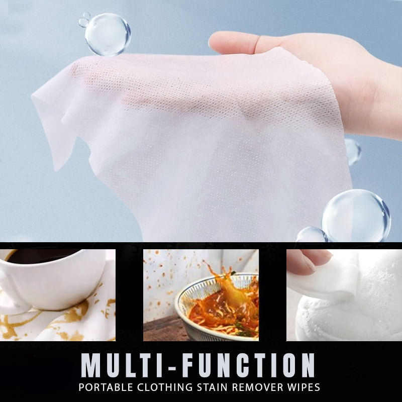 Portable Clothing Stain Remover Wipes