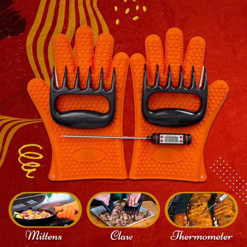 Silicone BBQ Gloves (Set of 5)