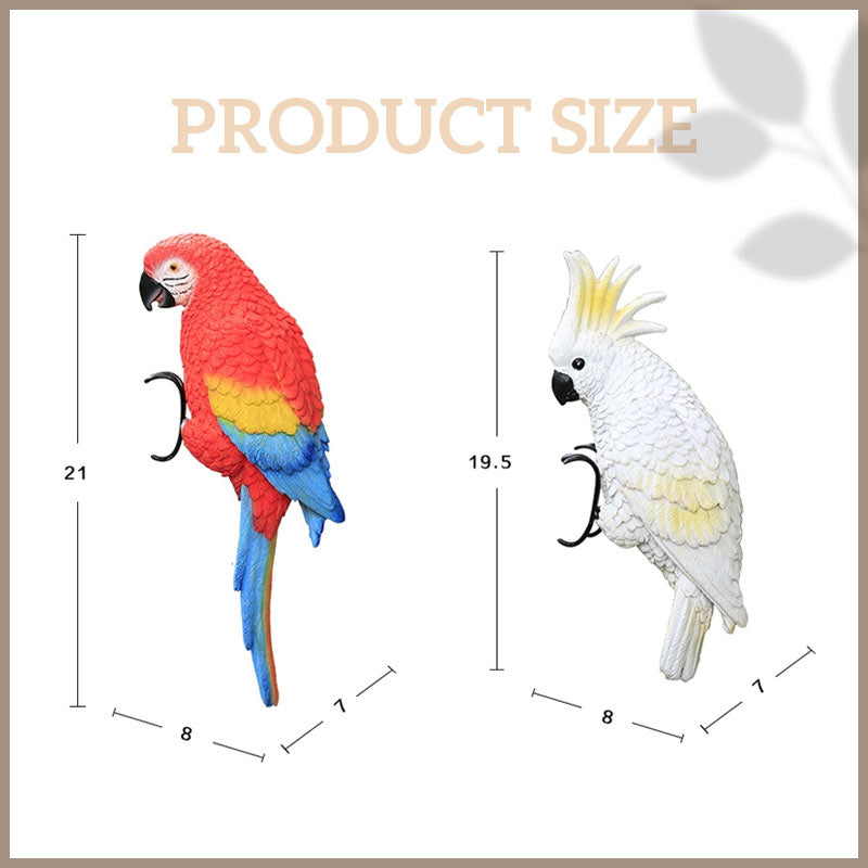 Garden Resin Parrot White Phoenix Pendant Decoration