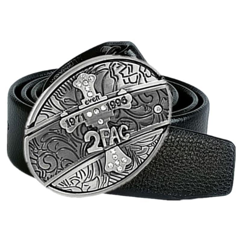 Men's Leather Defensive Punk Belt Knife