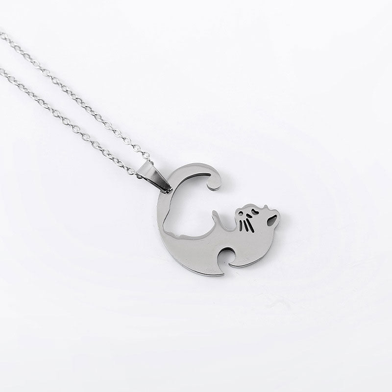 Little Kitty Couple Necklace