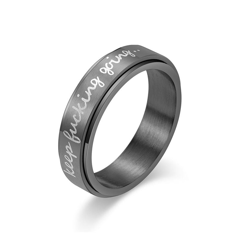 Rotatable Titanium Steel Ring