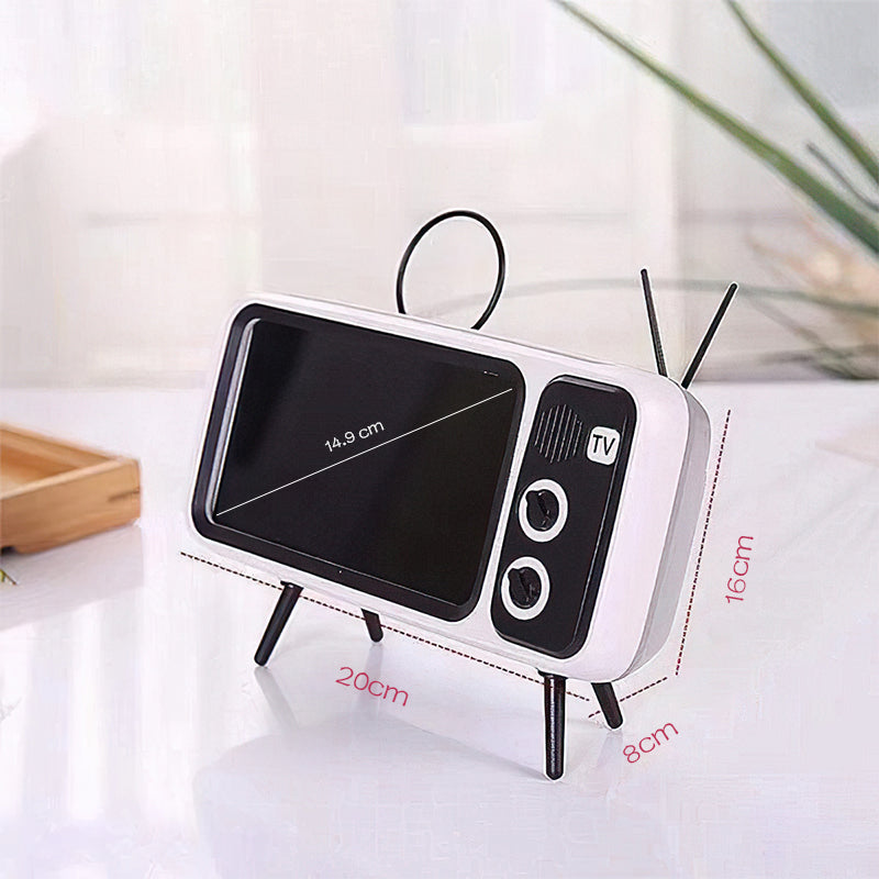 Retro TV BlueTooth Speaker Mobile Phone Holder