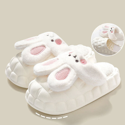 Cute Waterproof Removable Cotton Slippers