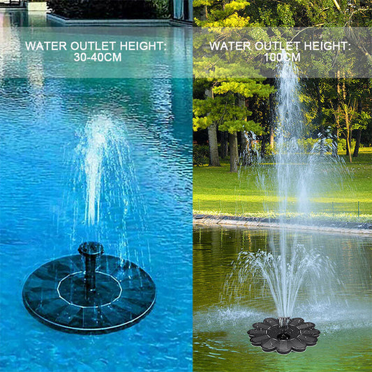 Floating Solar Fountain Garden Water Fountain Decoration