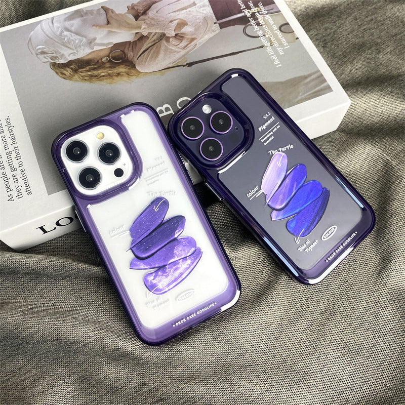 Creative Purple Pigment Space Phone Case