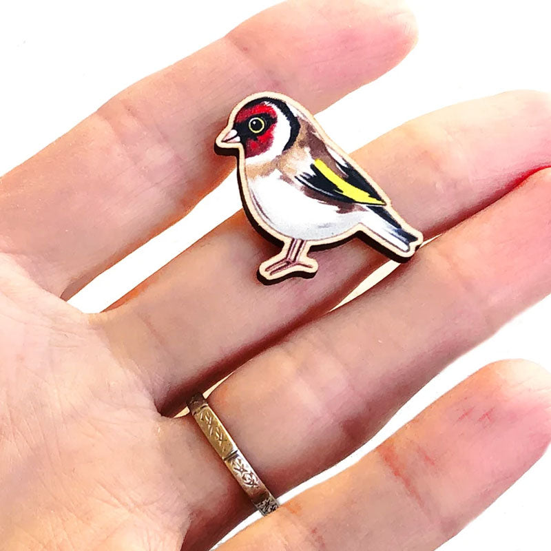 Handmade Mini Tiny Bird Badg