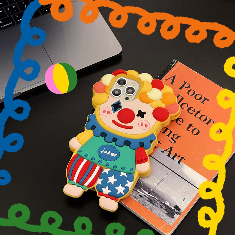 Clown Silicone 3D Colorful Phone Case