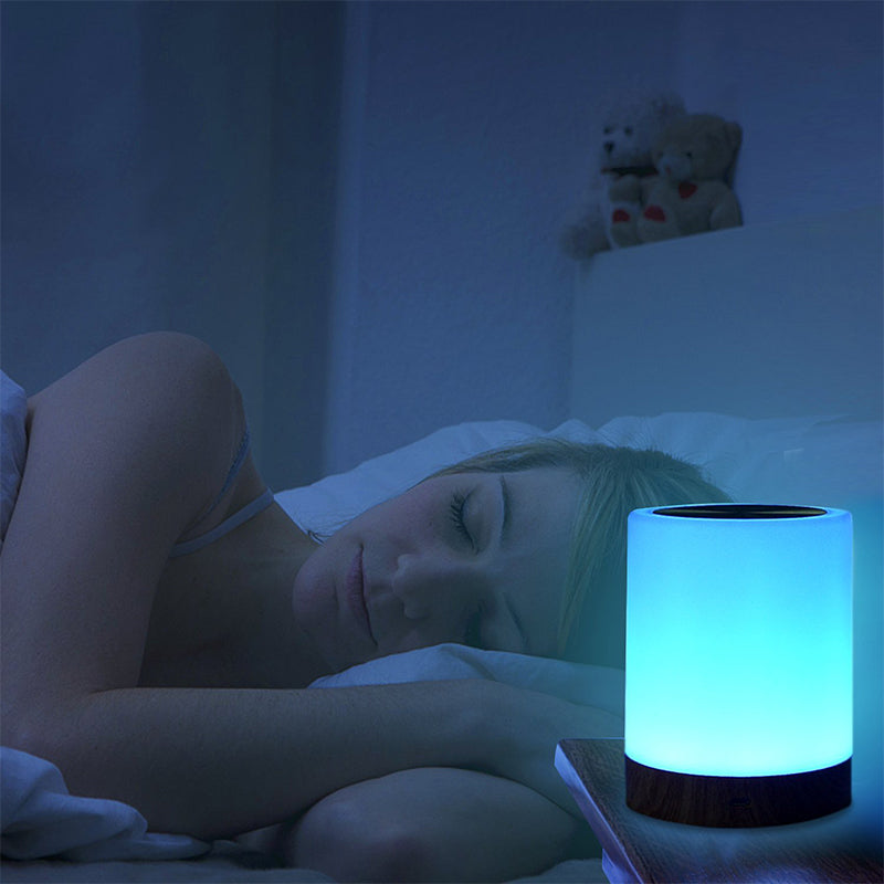 LED Colorful Wood Grain Rechargeable Night Light