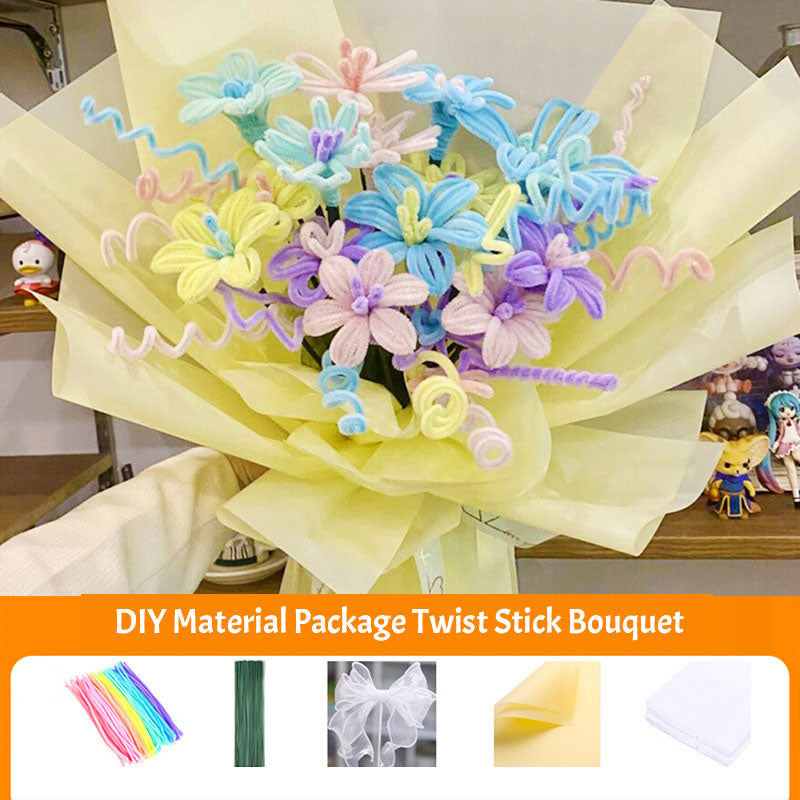 DIY Material Package Twist Stick Bouquet