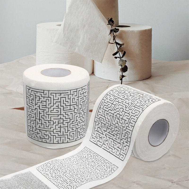 Printed Roll Maze Tissue