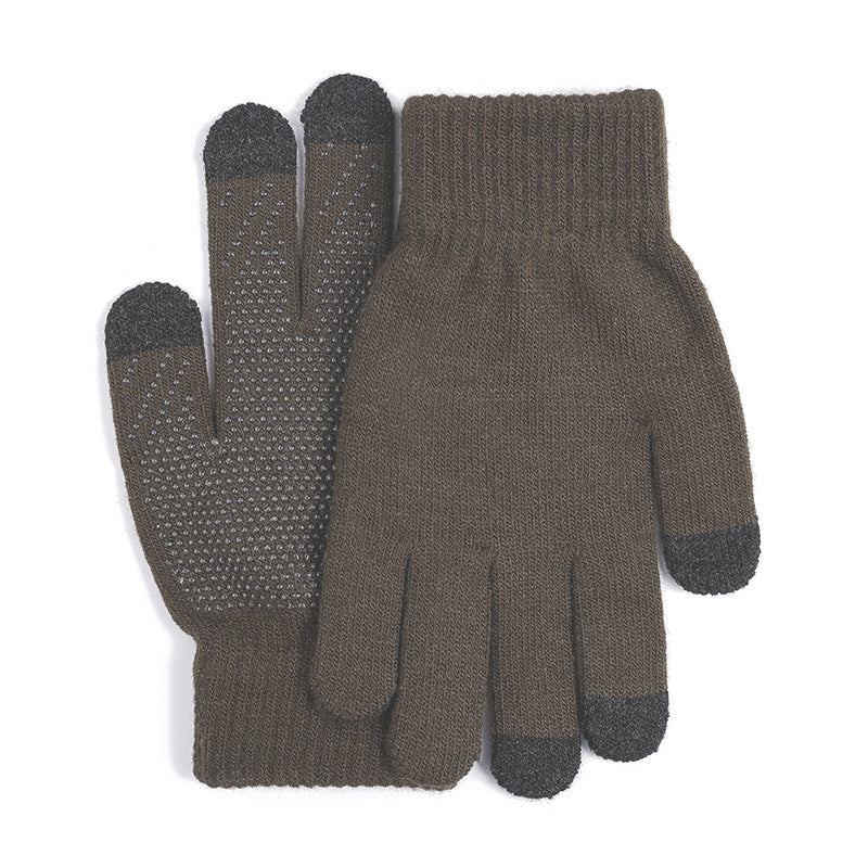 Cycling non-slip knitted gloves