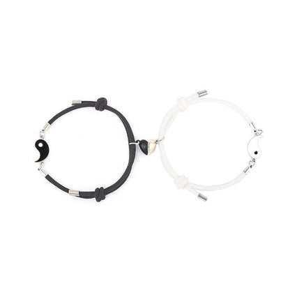 His and Hers Yin Yang Bracelet（2 Pcs）