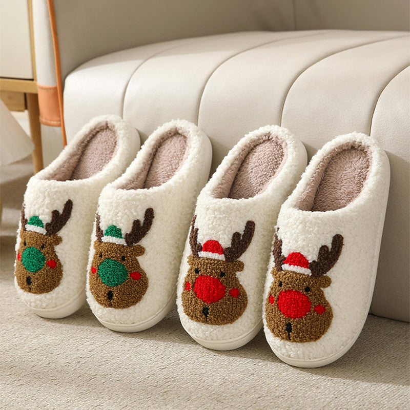 New Christmas Plush Cotton Shoes