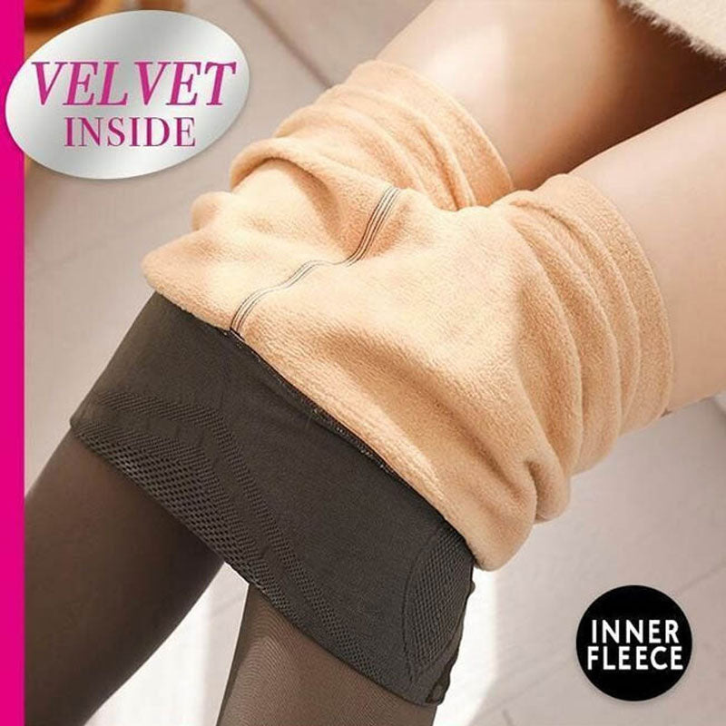 Fleece Lined Translucent Tights