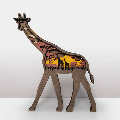 HOT SALE🔥-Giraffe Carving Handcraft Gift