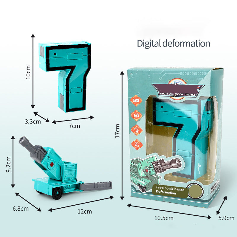 Children's Digital Transformation Robot Toy