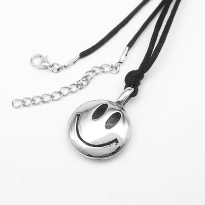 Folbom-Smiley Titanium Steel Necklace