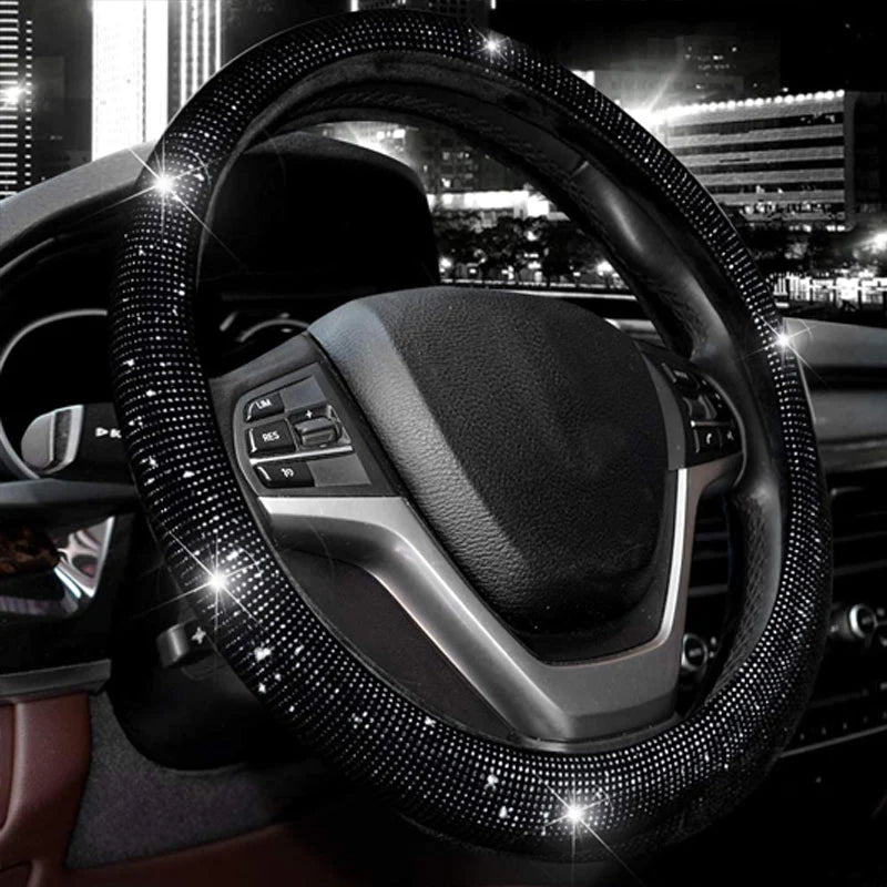 Rhinestone Steering Wheel Cover