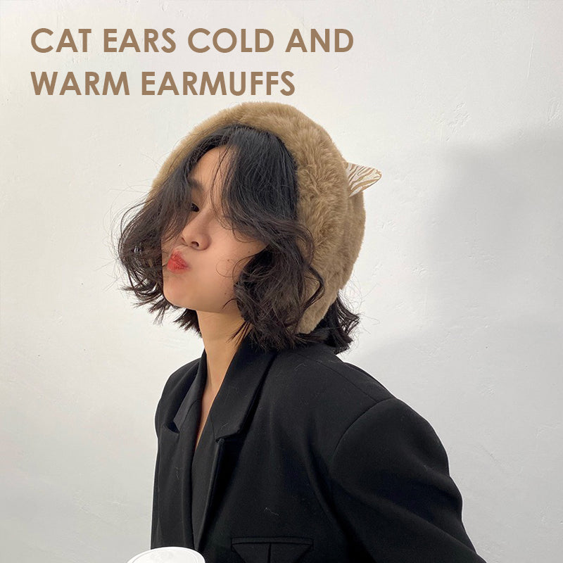 Cat Ears Cold And Warm Earmuffs