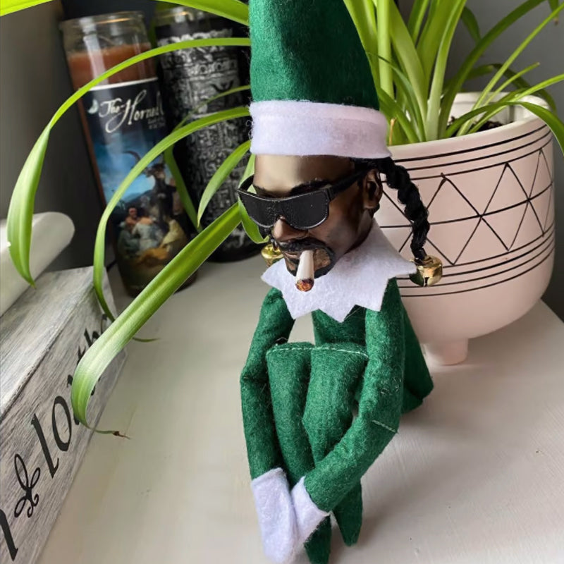 Snoop on a Stoop Christmas Elf Doll