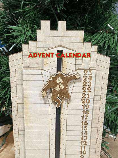 Die Hard Advent Calendar - Hans Gruber Falling off off Nakatomi Plaza