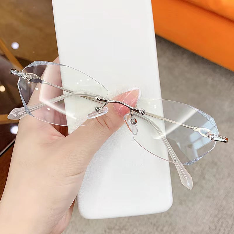 Fashionable Anti-blue Light Rimless Reading Glasses