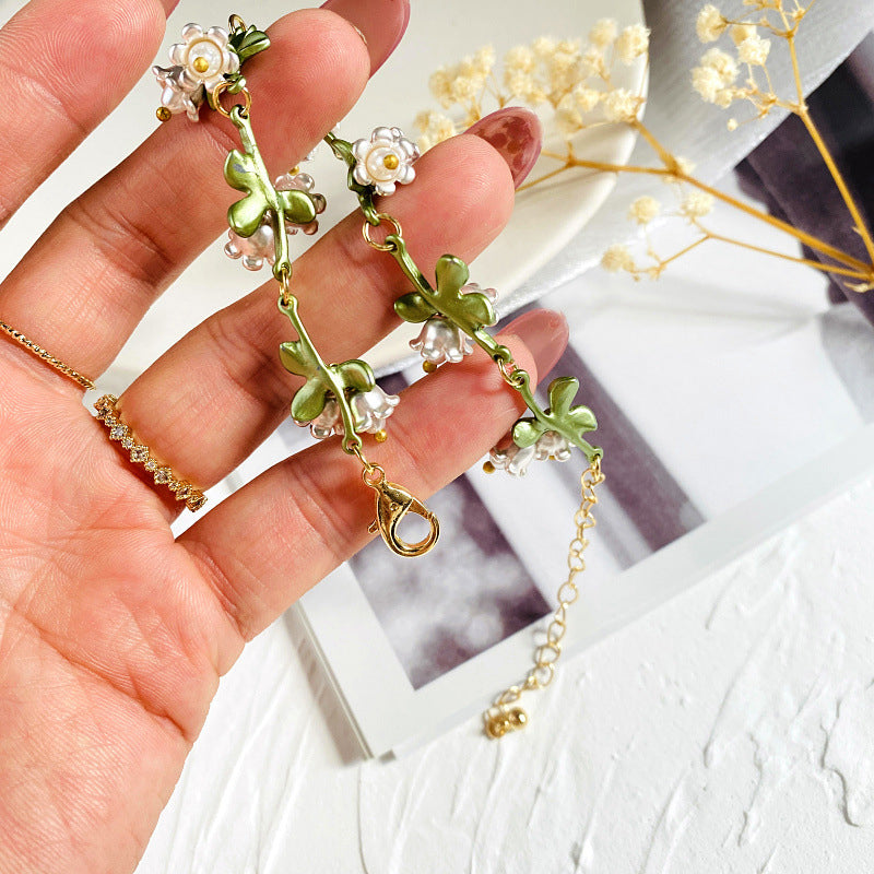 Vintage Imitation Lily of the Valley Bracelet