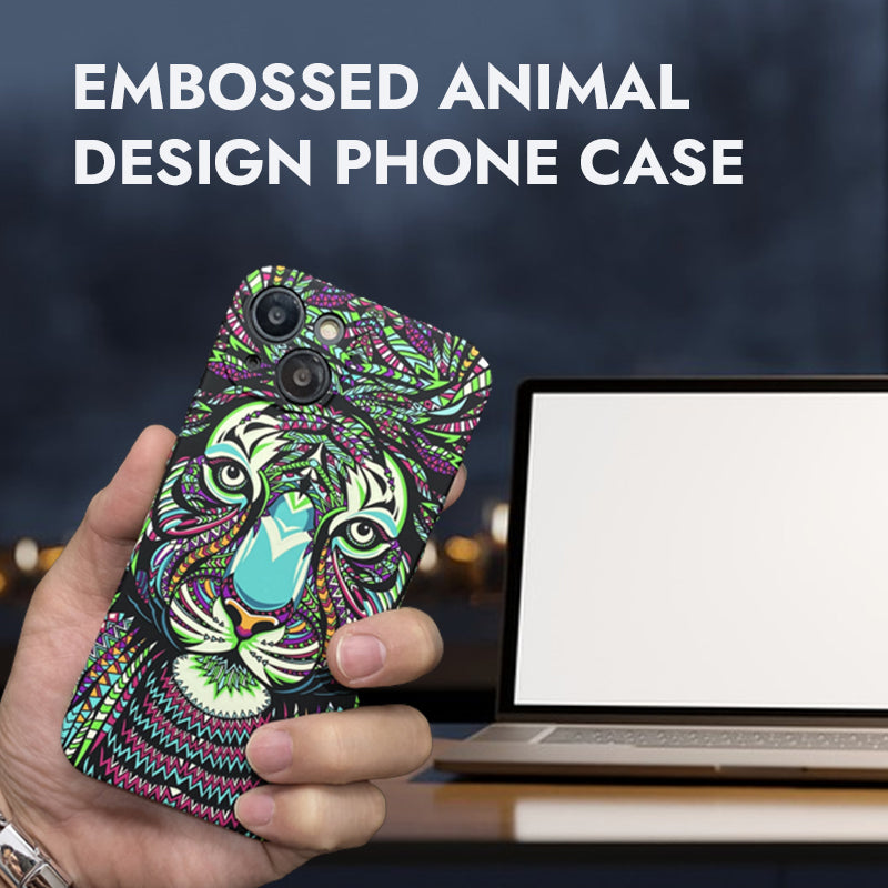 Embossed Animal Design Phone Case