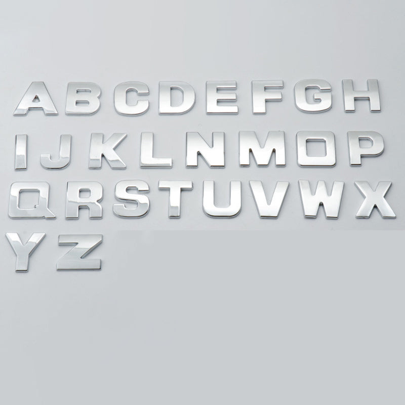 Car English Alphabet Stickers