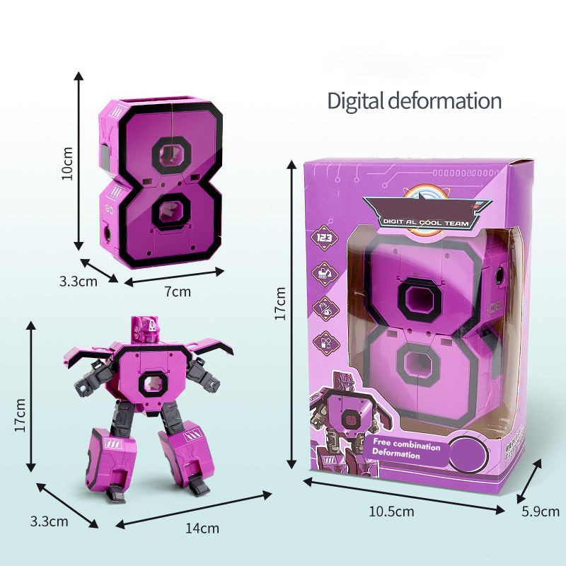 Children's Digital Transformation Robot Toy