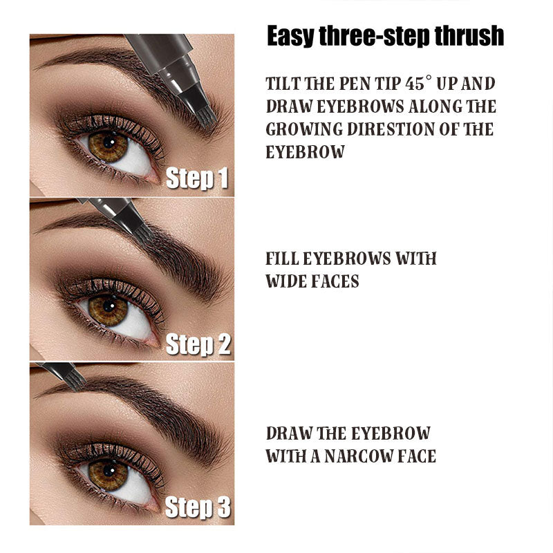 Simulation Four-prong Liquid Eyebrow Pencil