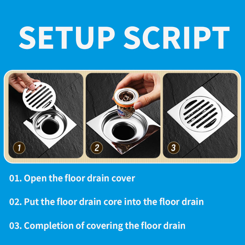 Deodorant Shield Floor Drain