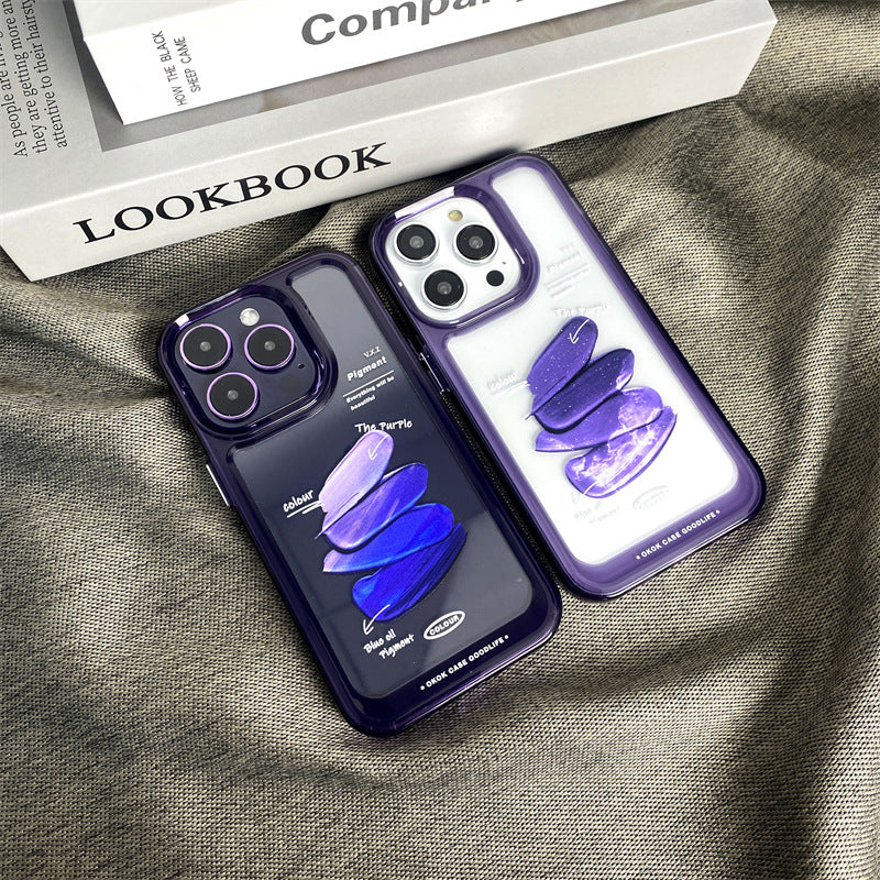 Creative Purple Pigment Space Phone Case