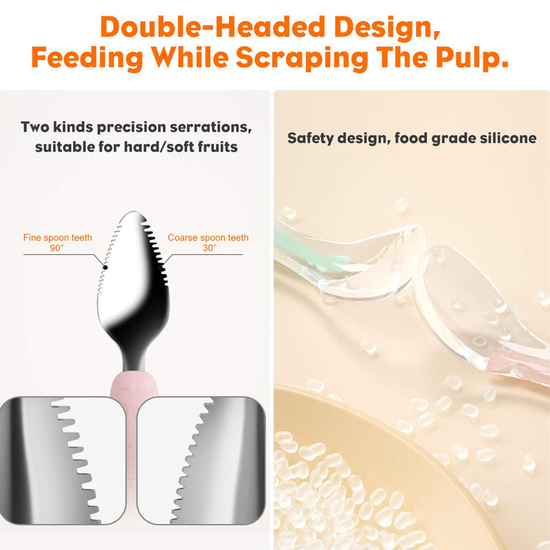 Sawtooth Baby Training Feeding Spoon