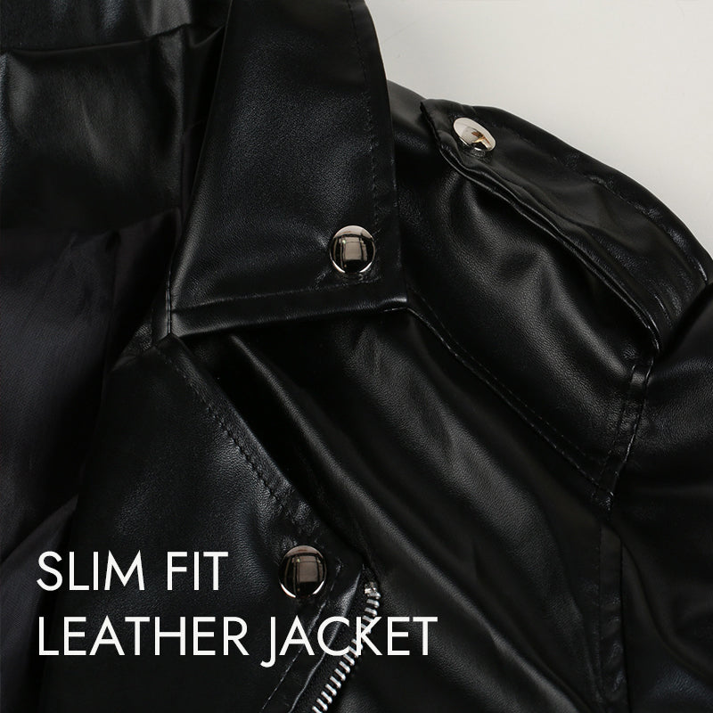 Fashion Slim Leather Jacket