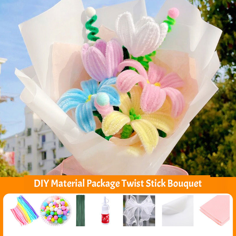 DIY Material Package Twist Stick Bouquet