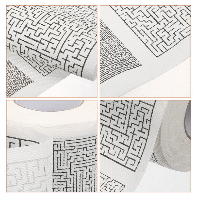 Printed Roll Maze Tissue