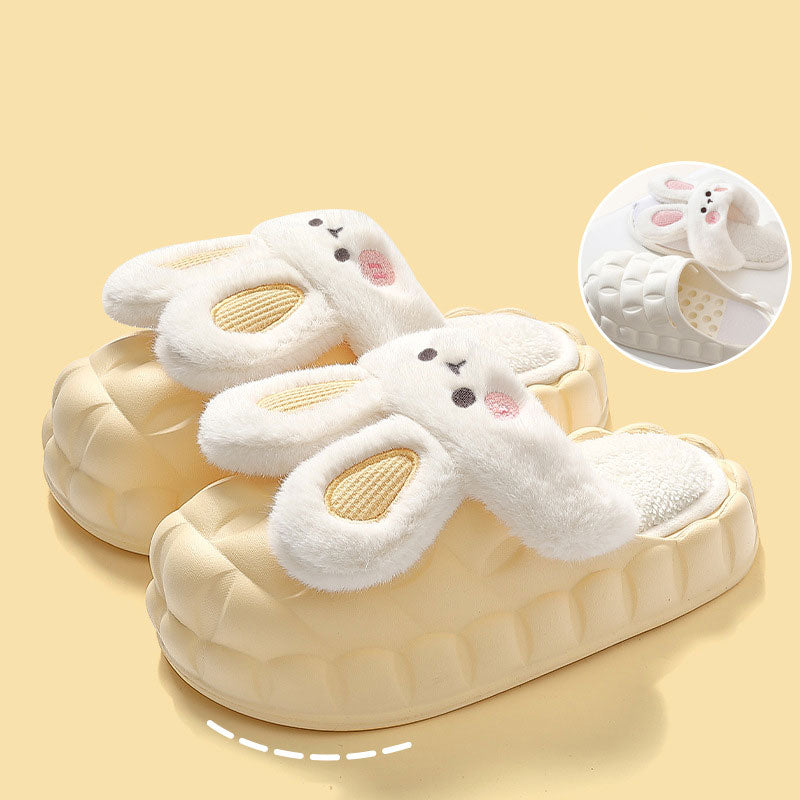 Cute Waterproof Removable Cotton Slippers