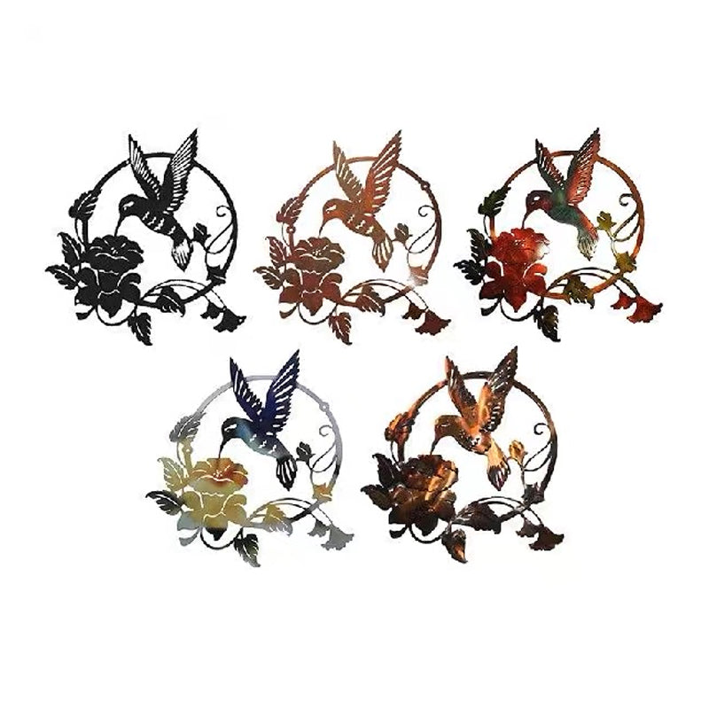 Circular Hummingbird Wall Art Decorations