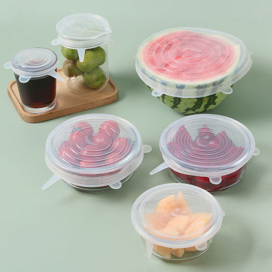 Food Grade Silicone Fresh Cover (A set of six )