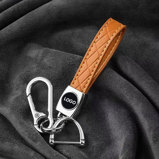 Square Leather Key Chain