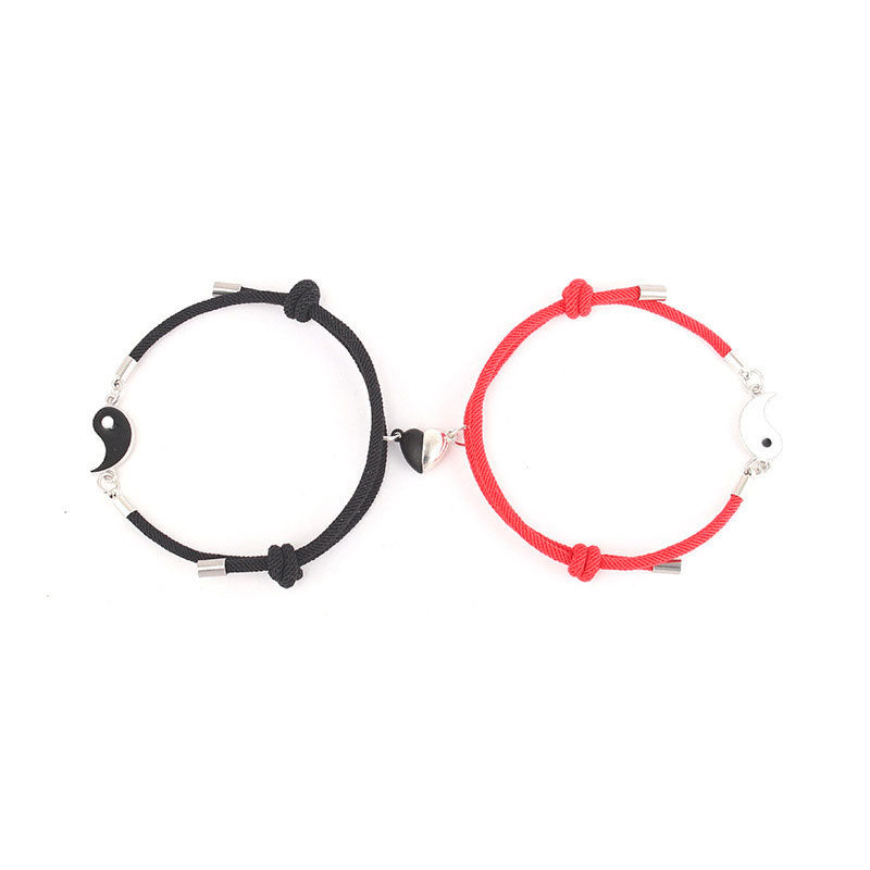 His and Hers Yin Yang Bracelet（2 Pcs）