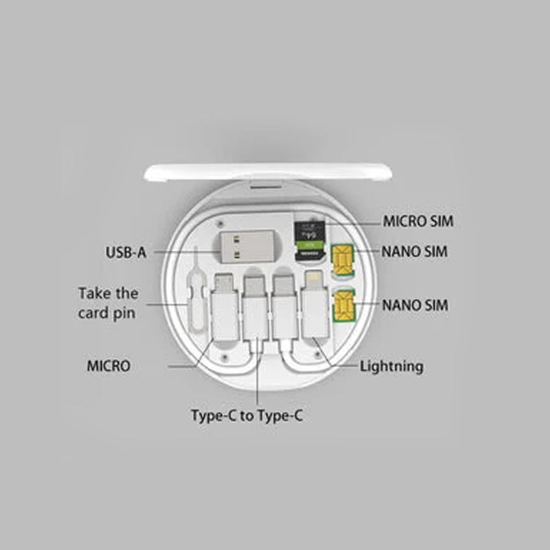 📱5-in-1 Data Cable Storage Box